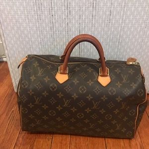 Authentic Louis Vuitton Monogram Canvas Speedy 35